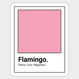 Flamingo. Sticker